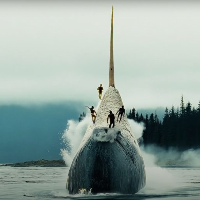 A still from Gnarwhal's video for The War/Nothing More.